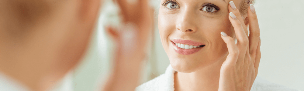 woman with hydrafacial treatment at Radlett the skin care clinic